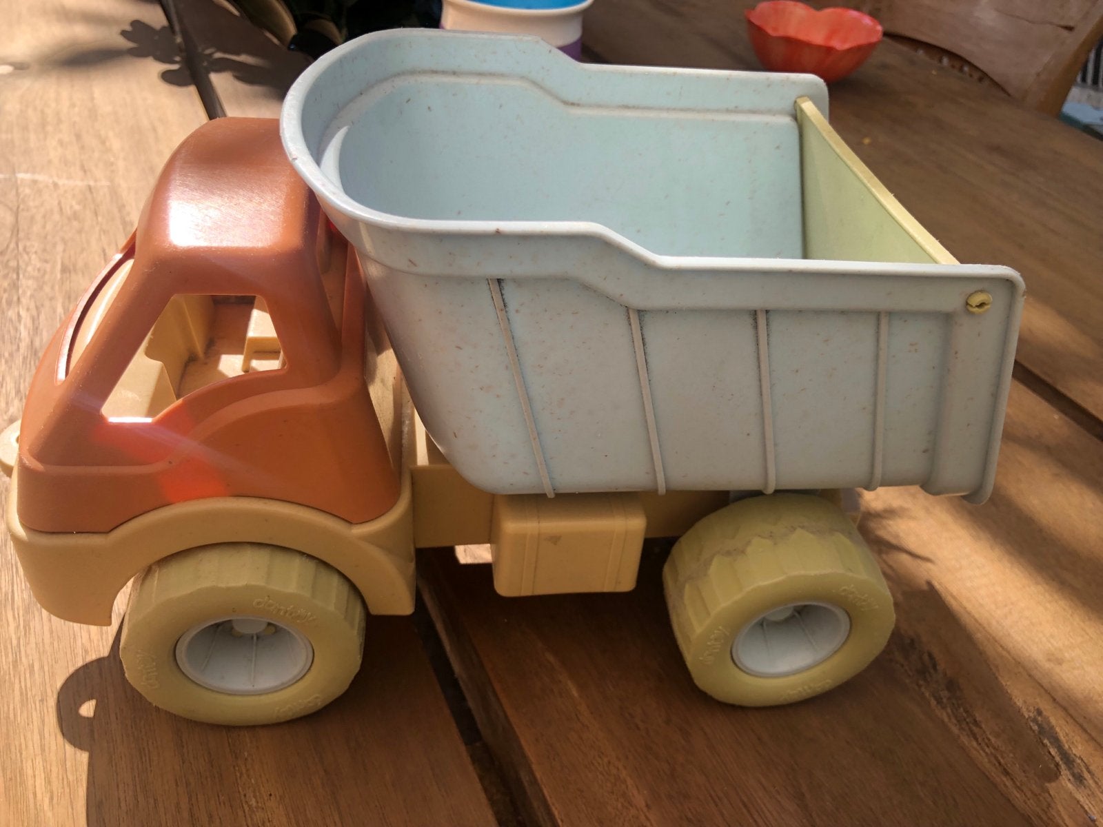 Dantoy kiepwagen - suikerriet “plastic” stevig & duurzaam, Ophalen of Verzenden, Gebruikt