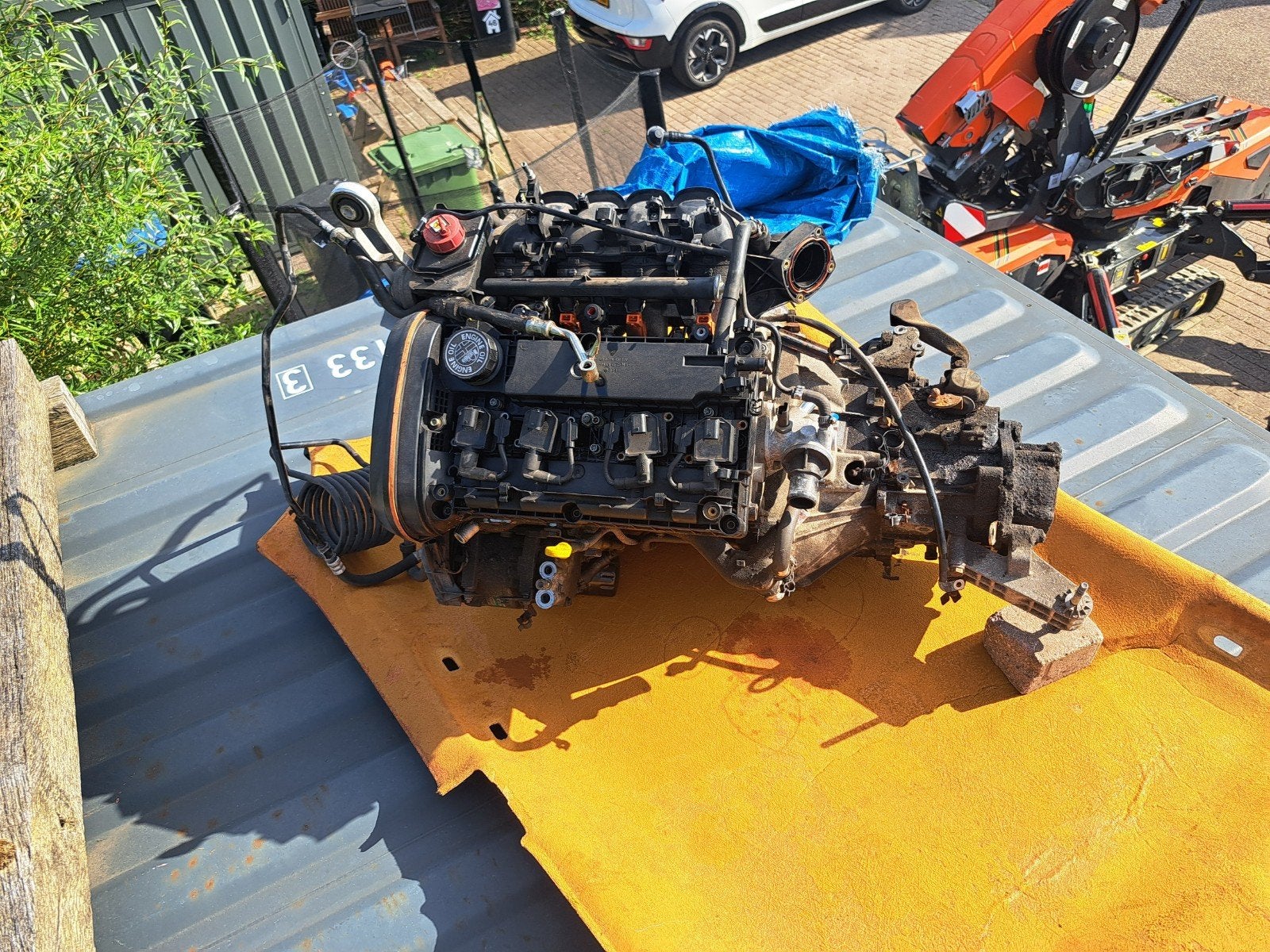Alfa Romeo 1.6 Twinspark 120pk motorblok + versnellingsbak, Ophalen, Gebruikt, Alfa Romeo