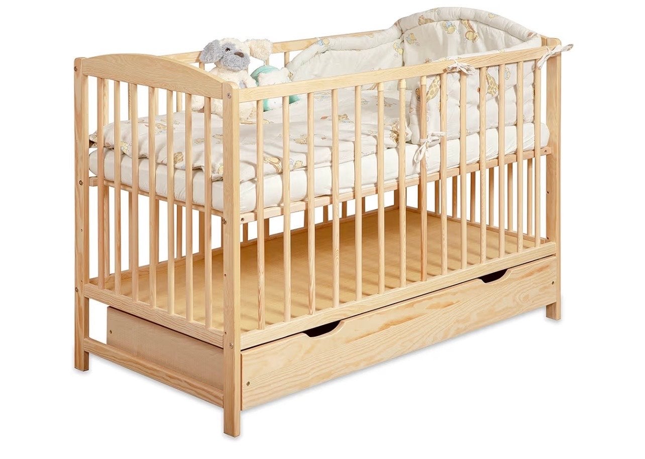 Nieuw moto-MOLTICO 2-in-1 Babybed 60x120 met lade - Bruin, Ophalen, Nieuw, Ledikant