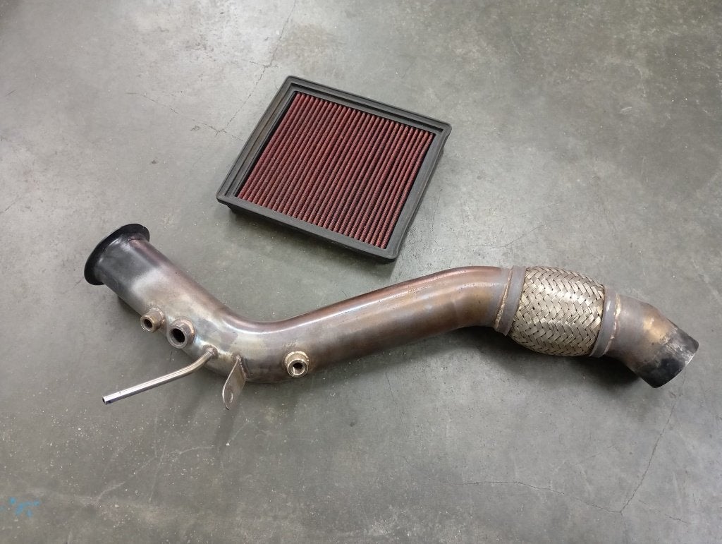 bmw 320d f30 downpipe en k&n sportluchtfilter, Ophalen of Verzenden, Gebruikt, BMW
