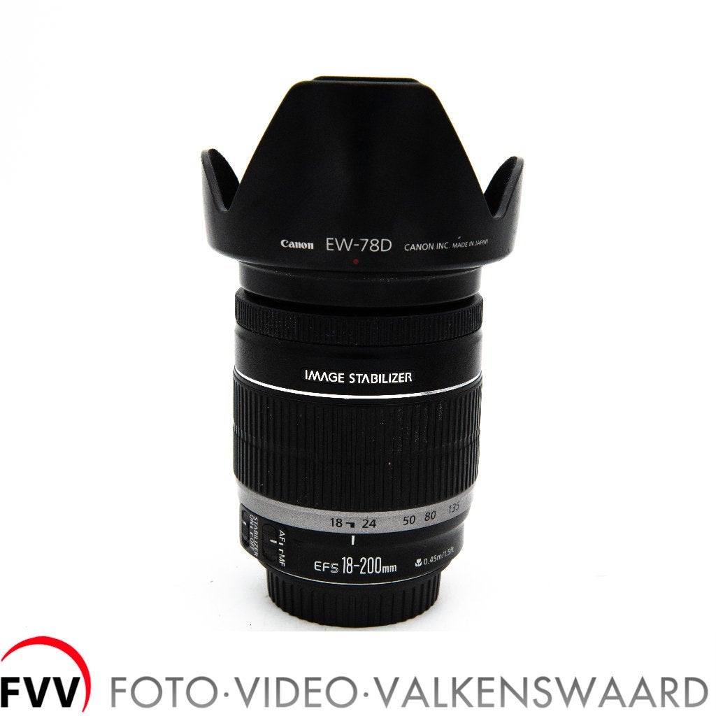 Canon EF-S 18/200mm F/3.5-5.6 Lens, Canon, Gebruikt, Canon, Zoom