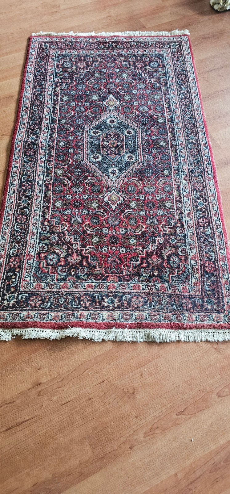Prachtig Bidjar Perzisch tapijt - Rood met traditioneel patr, Ophalen, 100 tot 150 cm, 50 tot 100 cm, Zo goed als nieuw