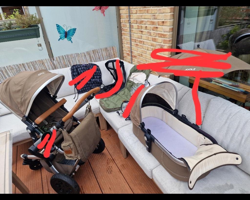 Joolz kinderwagen (met buggy inzet) + optionele accessoires, Kinderen en Baby's, Kinderwagens en Combinaties, Gebruikt, Overige merken