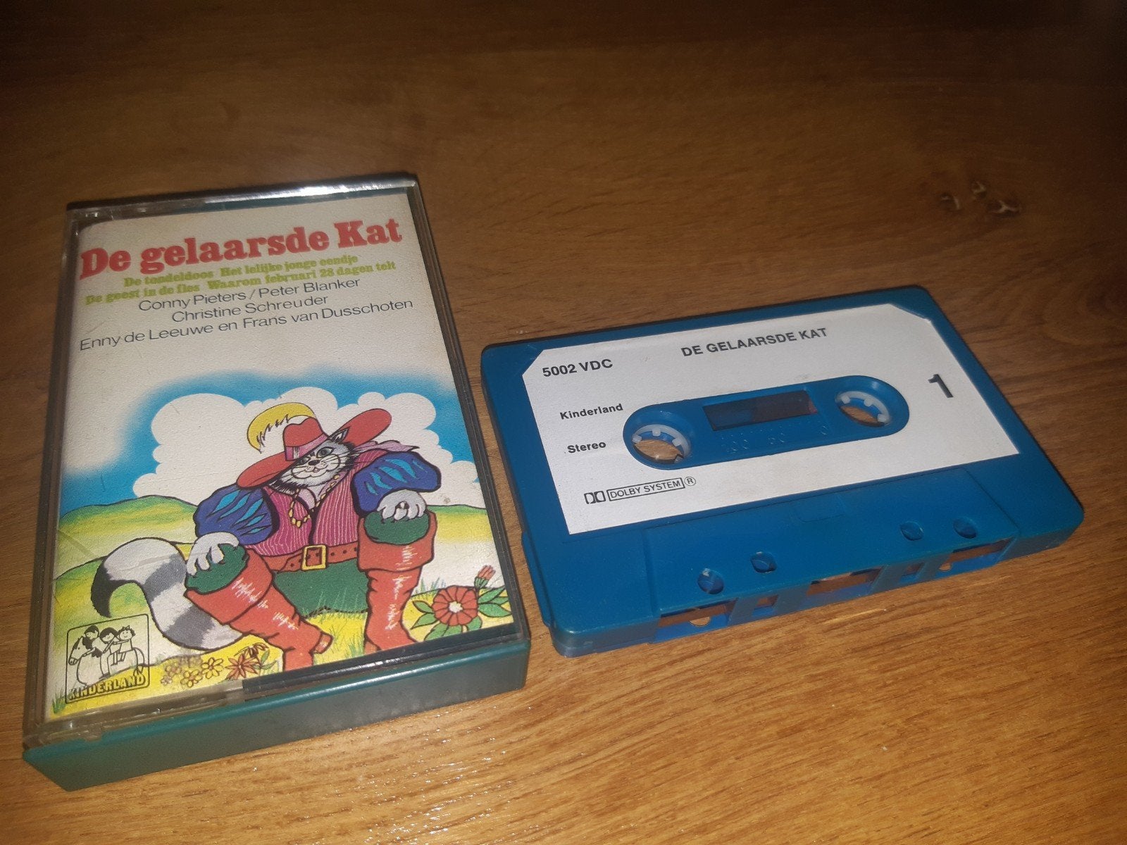 De Gelaarsde Kat - Kinderland Cassettebandje, Cd's en Dvd's, Gebruikt, Verzenden, Kinderen en Jeugd, 1 bandje