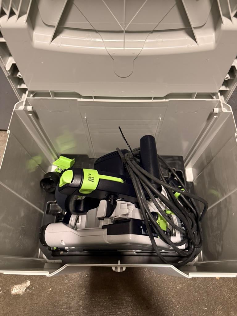 Festool invalzaag, Ophalen, Gebruikt
