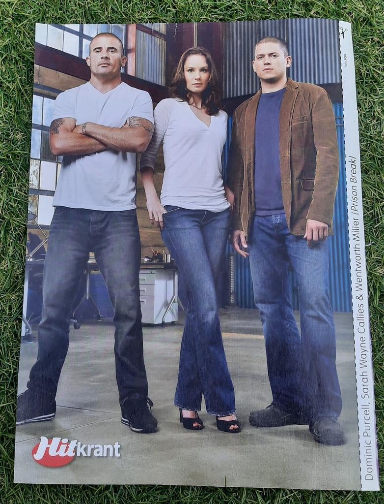 Poster A4 Hitkrant 2009 Prison Break / Don Diablo, A4 of kleiner, Ophalen of Verzenden, Film en Tv, Rechthoekig Staand
