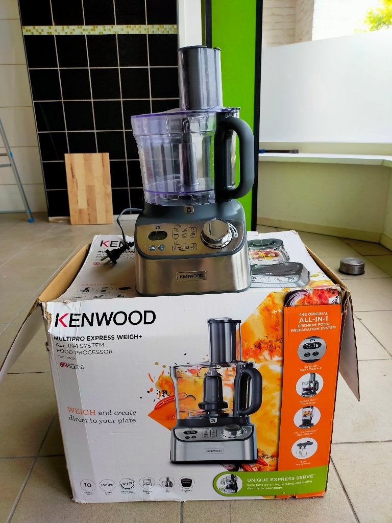 Kenwood Multipro food processor, 2 tot 3 liter, Ophalen, Zo goed als nieuw, 3 snelheden of meer