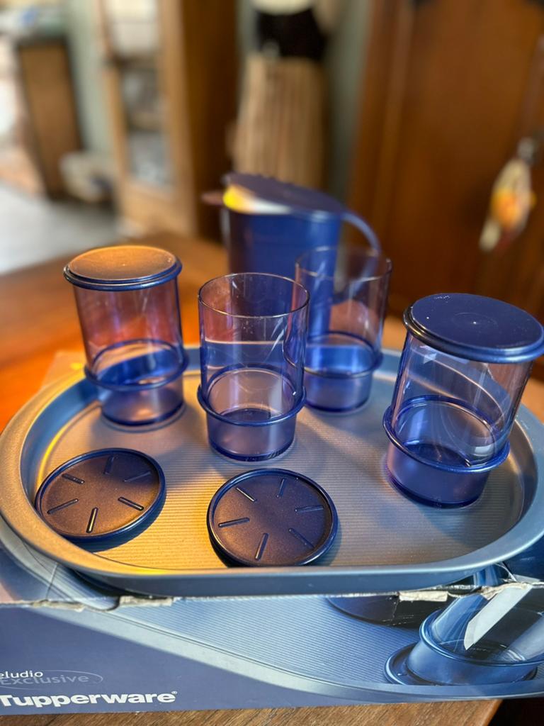 Tupperware preludio set, Huis en Inrichting, Keuken | Tupperware, Ophalen of Verzenden, Nieuw, Blauw, Overige typen