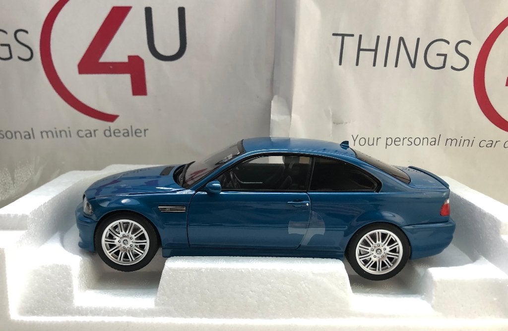 Norev 1:18 BMW M3 E46 2000 blauw nieuw in verpakking, Hobby en Vrije tijd, Modelauto's | 1:18, Ophalen of Verzenden, Nieuw, Auto