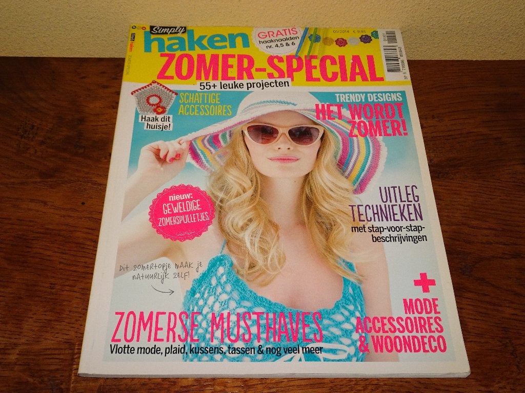 Simply haken zomer-special 01/2014 : 55 Leuke projecten, Ophalen of Verzenden, Zo goed als nieuw, Haken, Patroon of Boek
