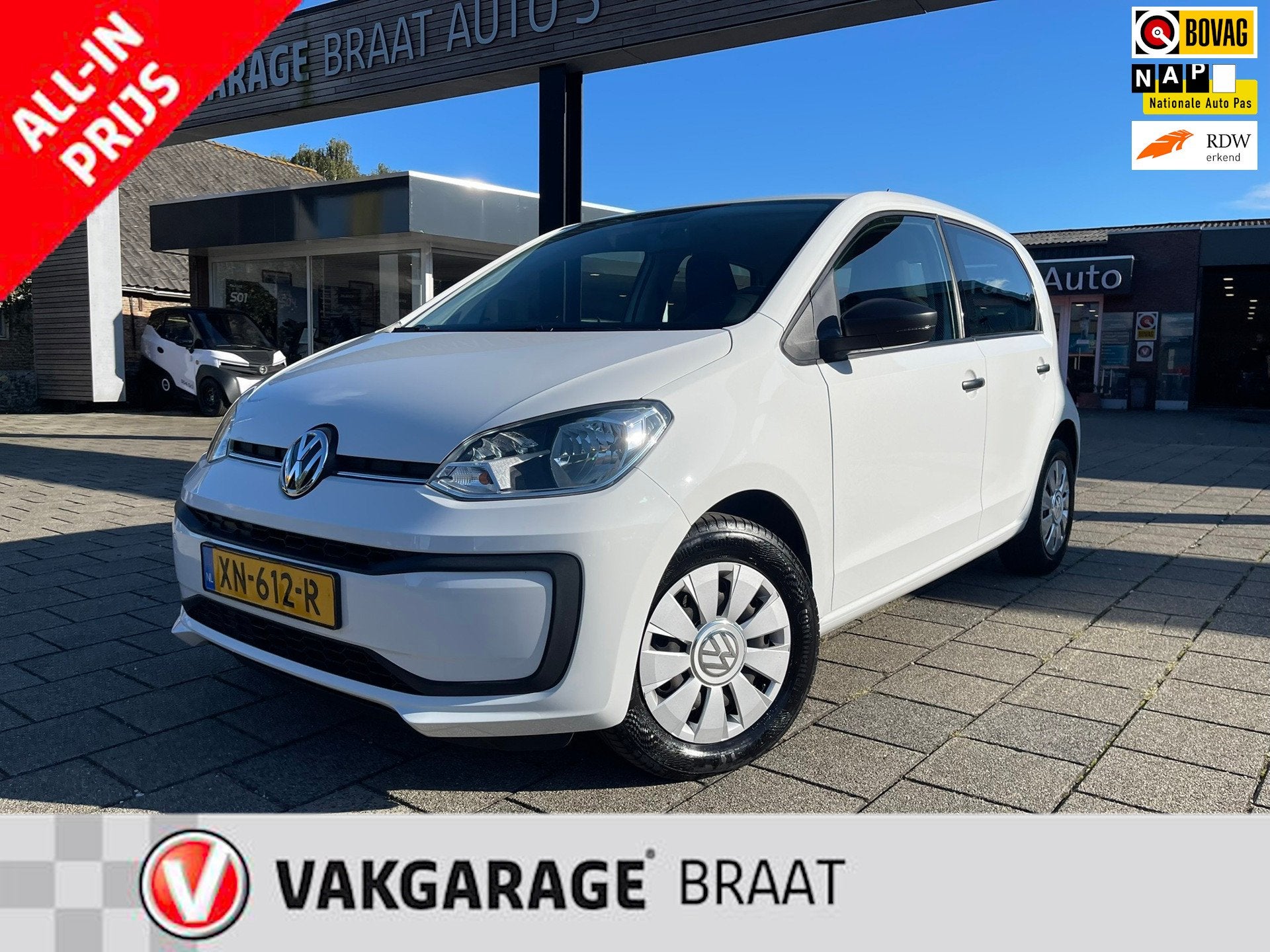 Volkswagen Up! 1.0 BMT l AIRCO l ELEK. RAMEN l RIJKLAAR!, Auto's, Volkswagen, Voorwielaandrijving, Stof, Gebruikt, Met garantie (alle)