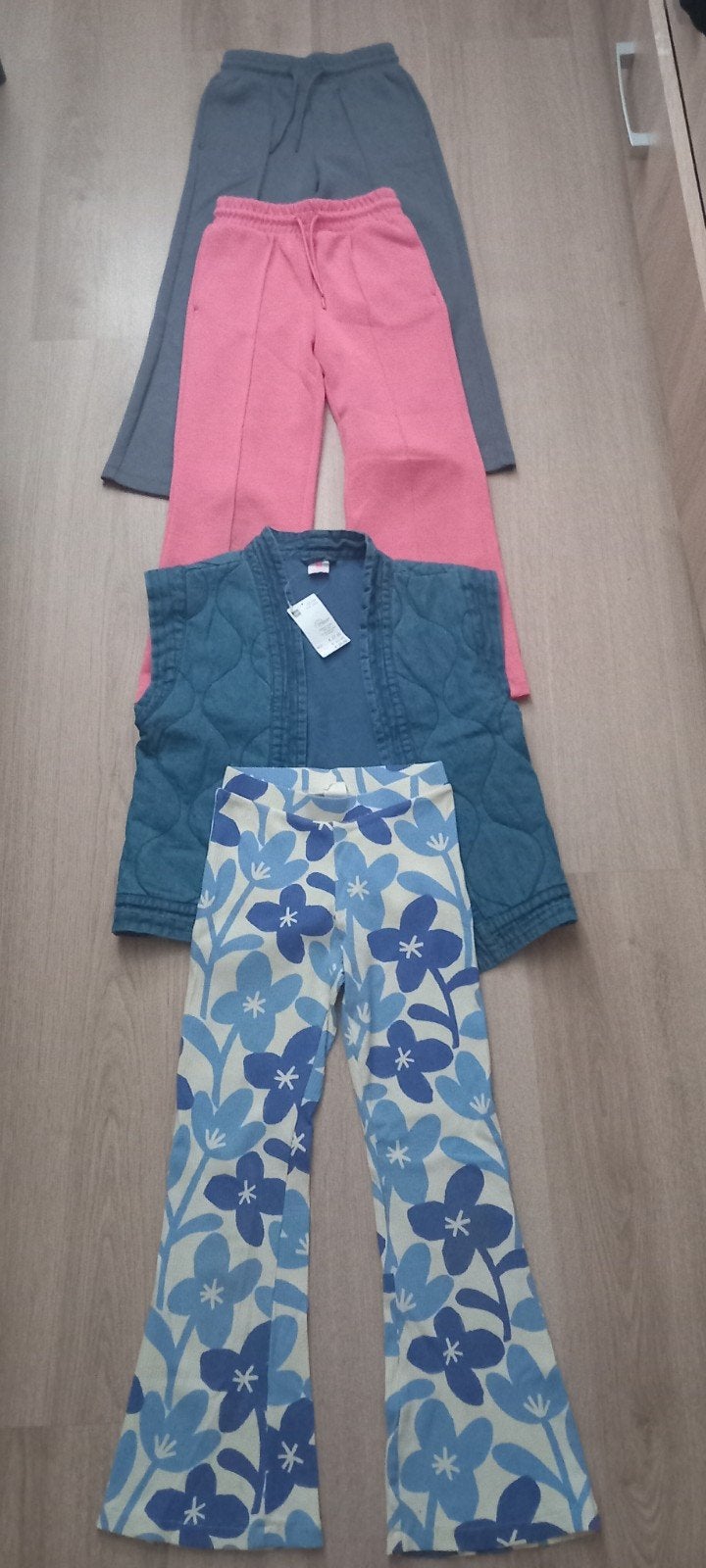 3x broek Hema en vestje maat 122-128, Ophalen of Verzenden, Nieuw, Meisje, Broek
