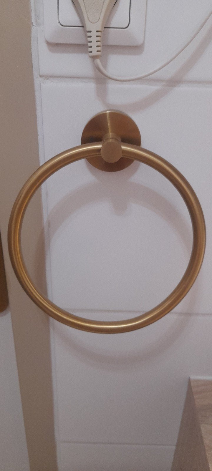 Goud geborsteld badkamerset, Ophalen of Verzenden, Nieuw, Overige kleuren