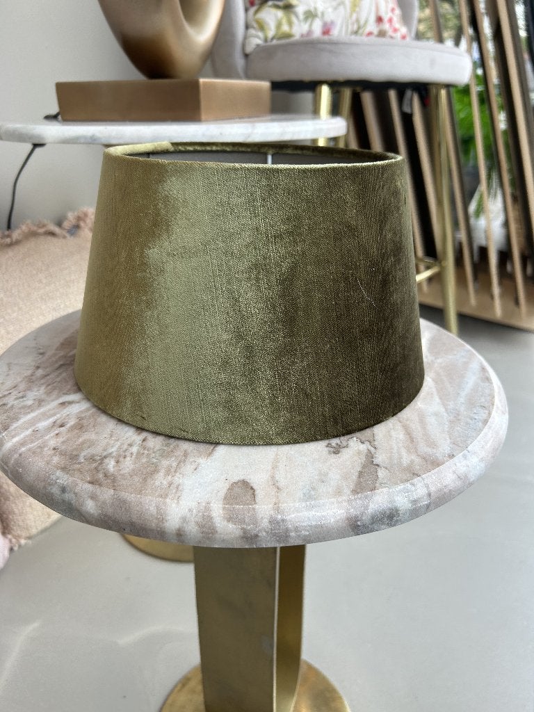 Colmore Velvet Lampenkap, Ophalen, Tafellamp, Rond, Nieuw