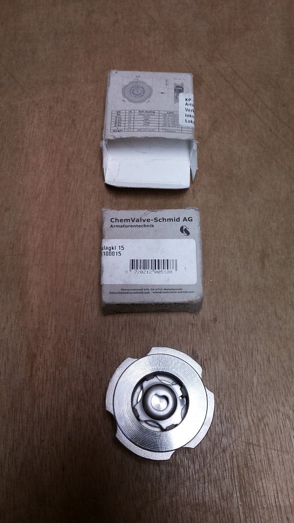 RVS schotel-terugslagklep chemvalve csd 5507, Verzenden, Nieuw