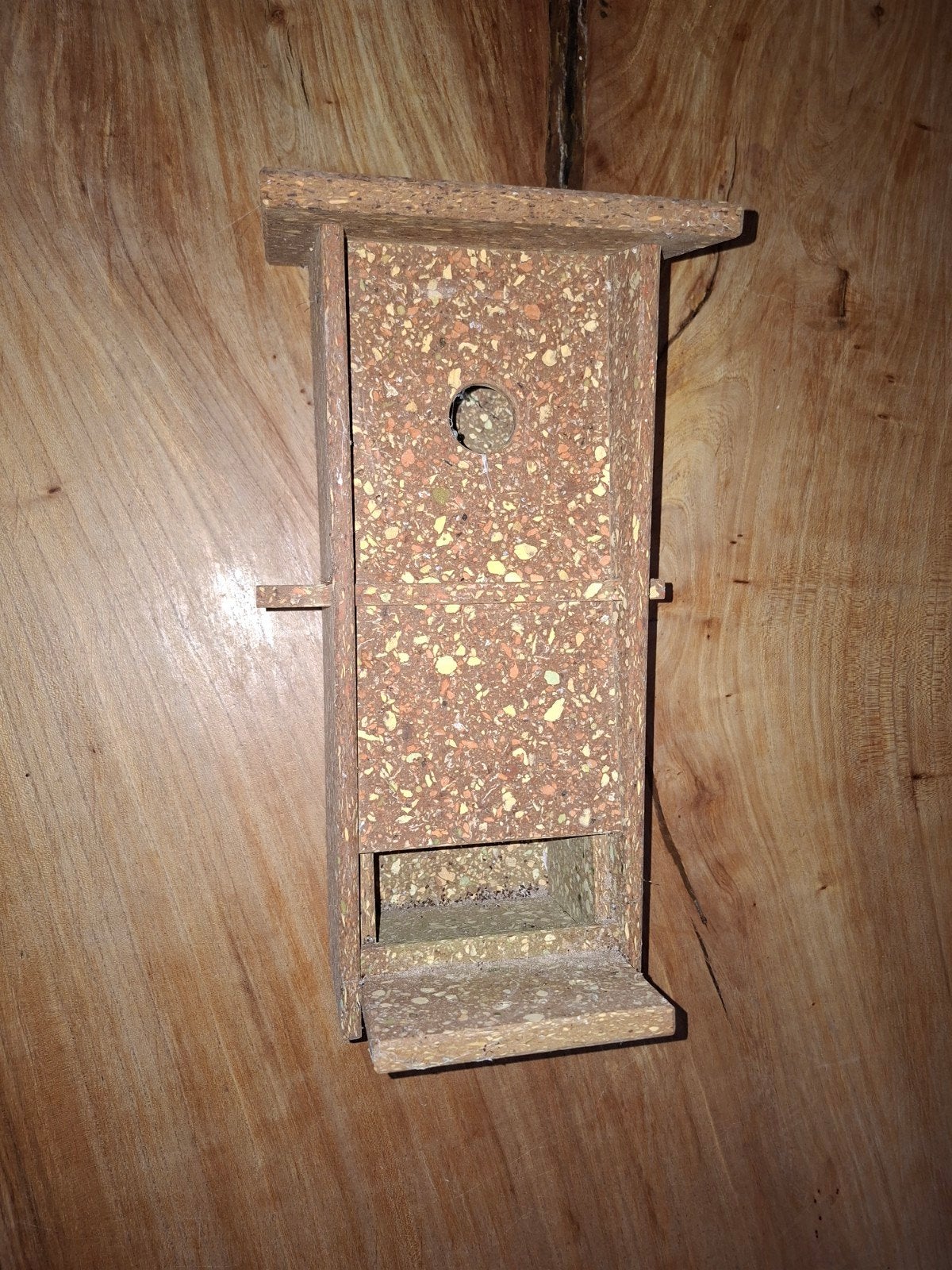Vogelhuisje van gerecycled materiaal, Ophalen, Gebruikt