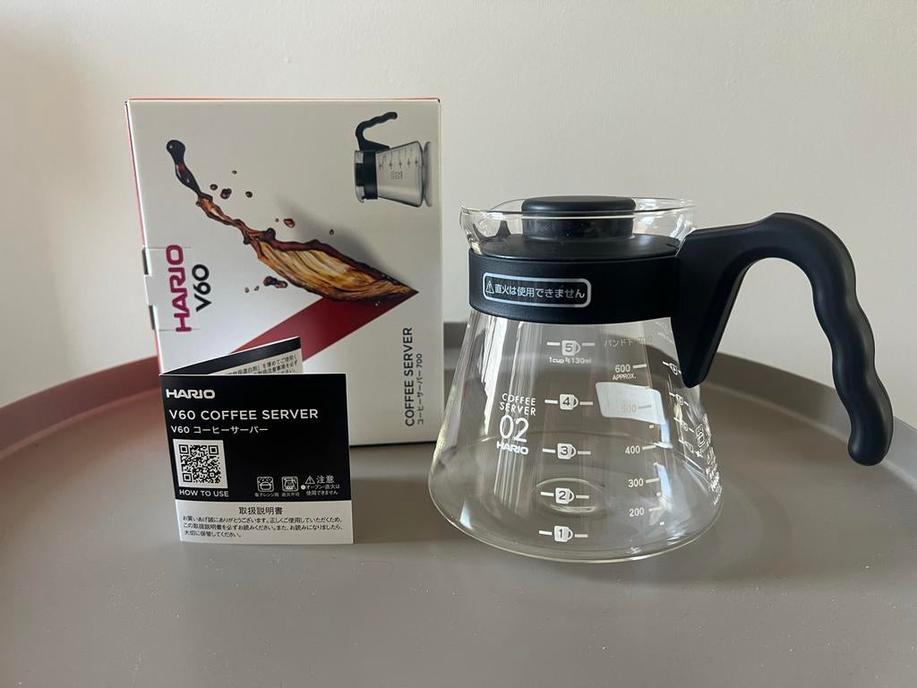 Hario V60 Koffieserver 700ml - Nieuw in doos, Overige modellen, Overige typen, Nieuw, Ophalen of Verzenden