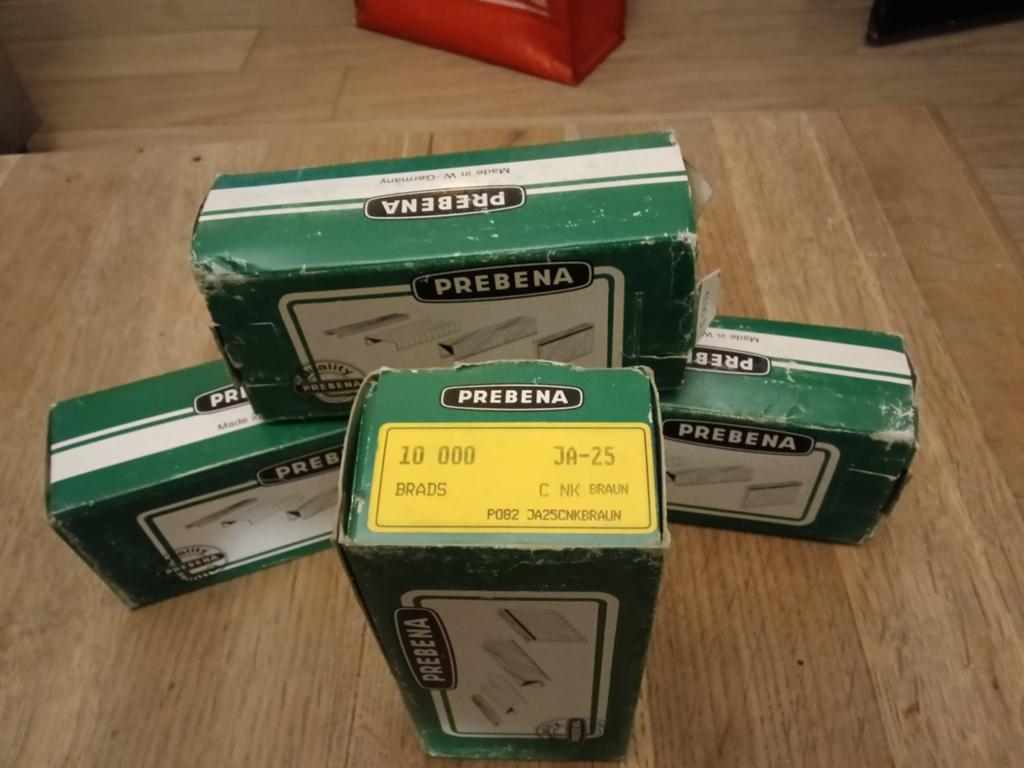 Prebena Brads JA-25 (10.000 stuks), Doe-het-zelf en Verbouw, Ophalen of Verzenden, Nieuw, Minder dan 50 mm, Overige typen
