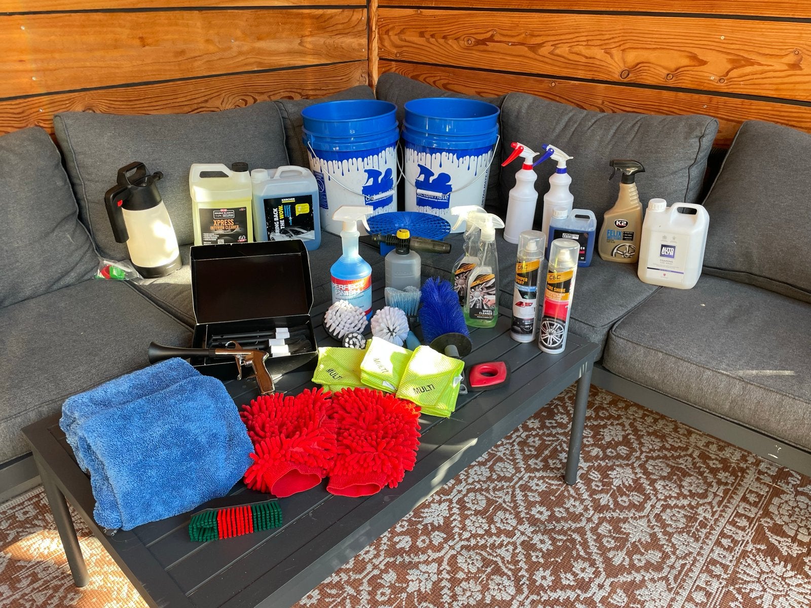 Complete auto detailing set - Poetsmiddelen & accessoires, Ophalen, Zo goed als nieuw