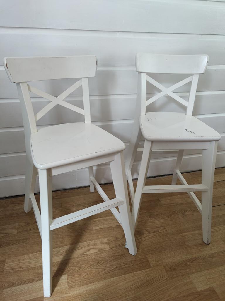 SETPRIJS Ikea ingolf kinderstoelen, Ophalen, Gebruikt, Stoel(en)