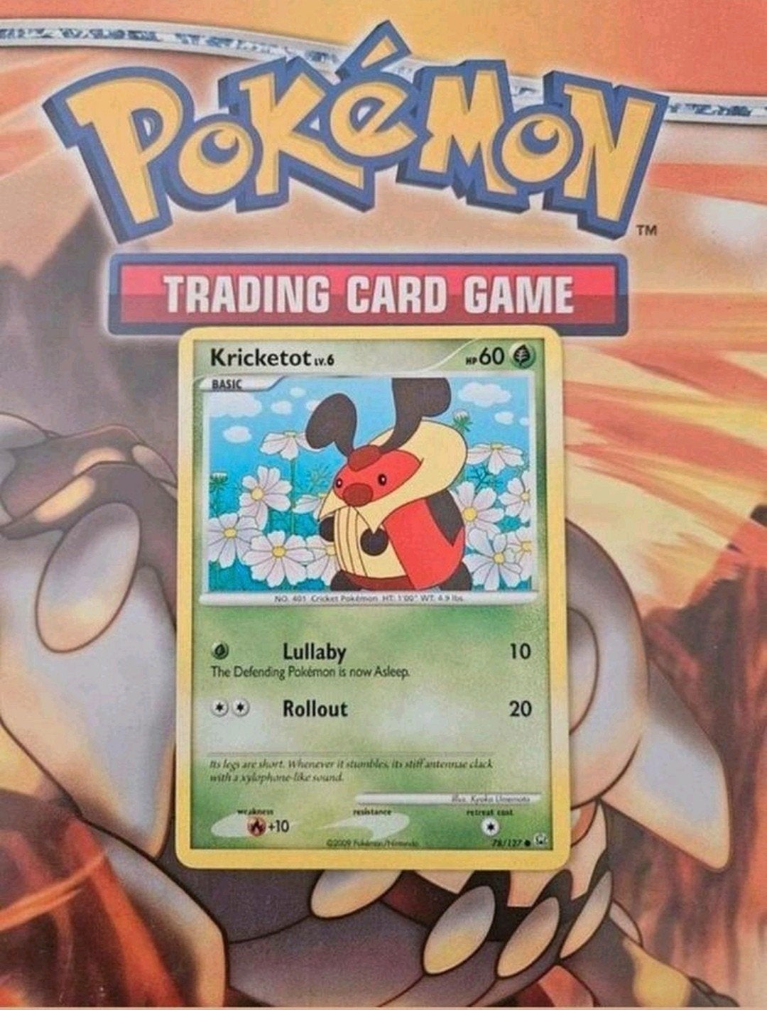 Kricketot 78/127 Platinum base set pokemon kaart, Ophalen of Verzenden, Gebruikt, Losse kaart
