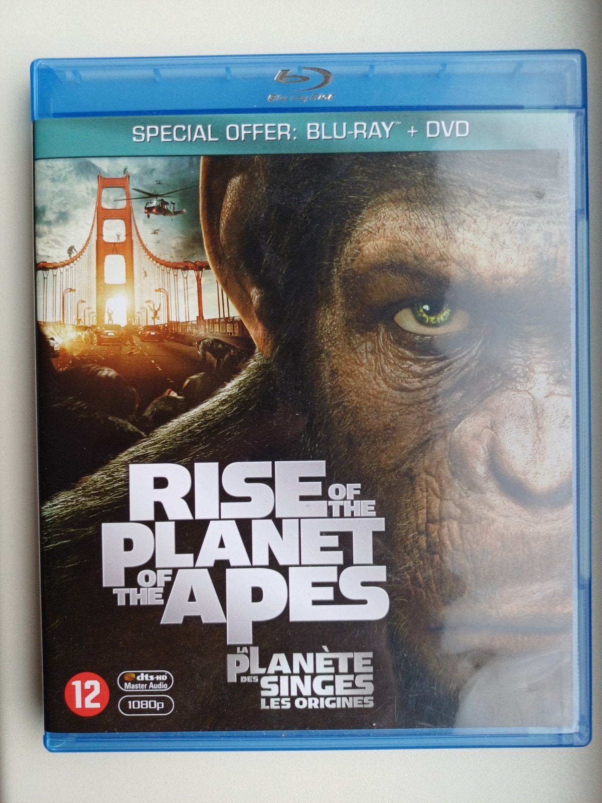 Rise of the Planet of the Apes Blu-ray + DVD Special Edition, Cd's en Dvd's, Blu-ray, Ophalen of Verzenden, Zo goed als nieuw