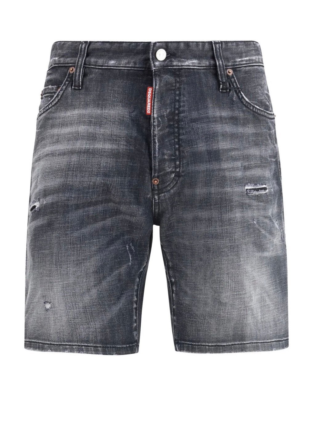 Dsquared2 Distressed denim short Maat 54, Ophalen of Verzenden, Zo goed als nieuw, Grijs, W36 - W38 (confectie 52/54)