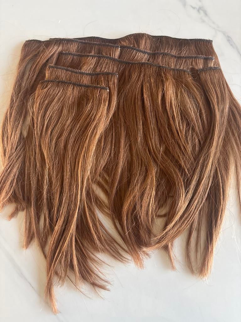 Zasha Hair Clip-in Extensions - 170g, 30cm, Koperkleur, Sieraden, Tassen en Uiterlijk, Uiterlijk | Haarverzorging, Ophalen of Verzenden