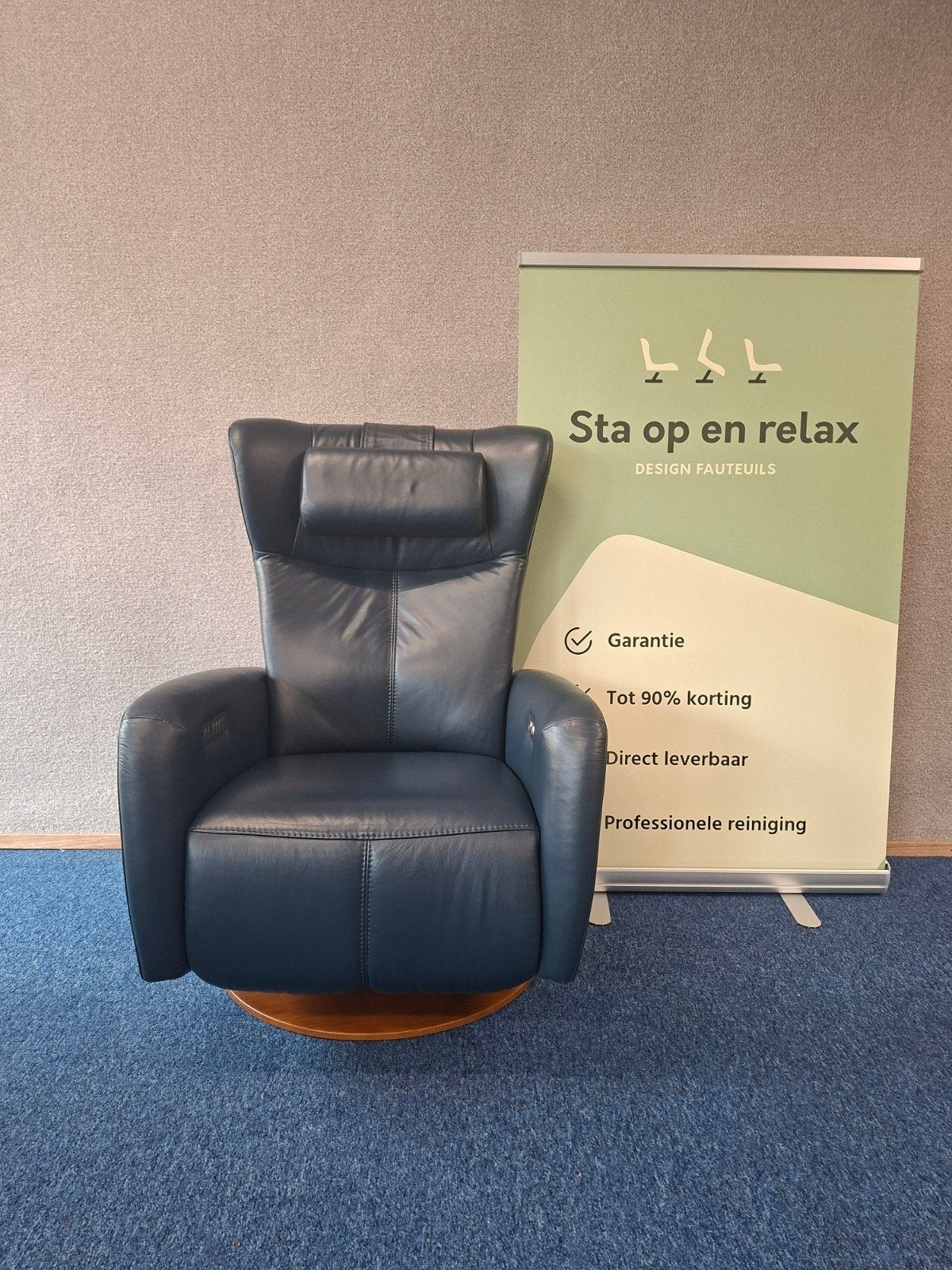 sta op relax fauteuil Prominent Sorisso ZGAN luxe op accu🔋, Ophalen of Verzenden, Zo goed als nieuw, Staopenrelax@gmail.com, Sta-op-en-relax