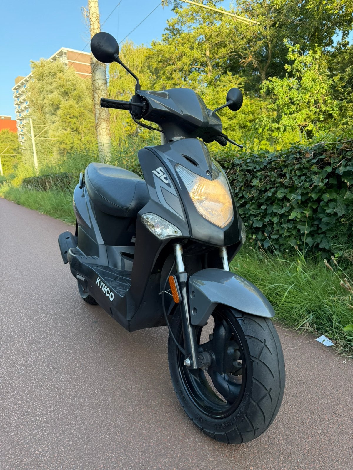 Kymco Agility 50 | Nette staat | Blauw kenteken|, Fietsen en Brommers, Scooters | Kymco, Ophalen, Zo goed als nieuw, 50 cc, Maximaal 25 km/u