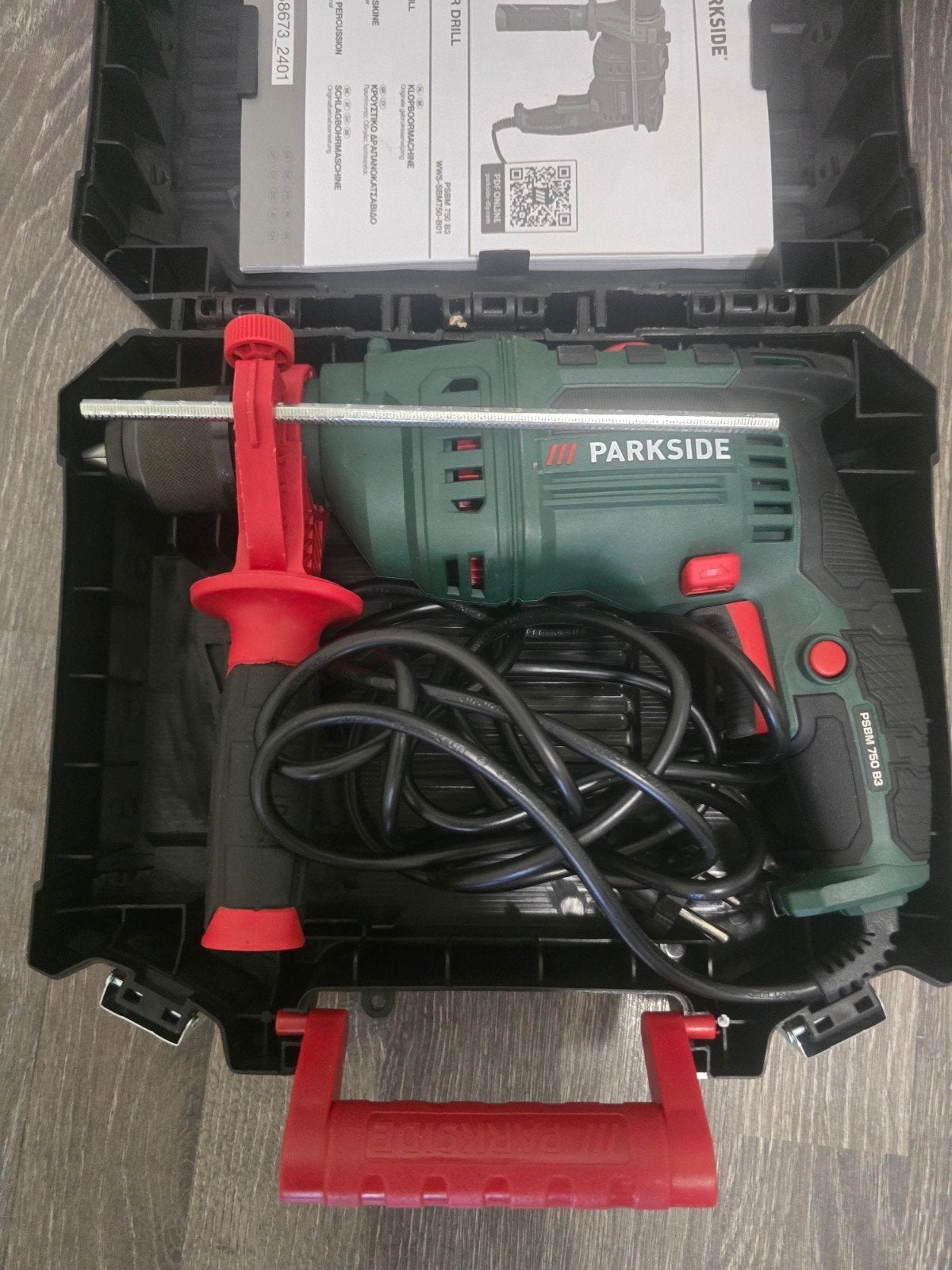 Parkside Klopboormachine (Model: PSBM 750 B3)., Ophalen, Zo goed als nieuw, Boormachine