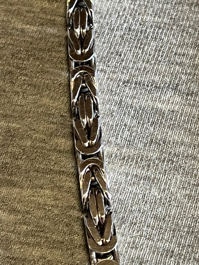 Zilveren Koningsketting 925 Zilver 133 Gram 61Cm Dikte 5mm, Ophalen of Verzenden, Zo goed als nieuw, Zilver, Zilver