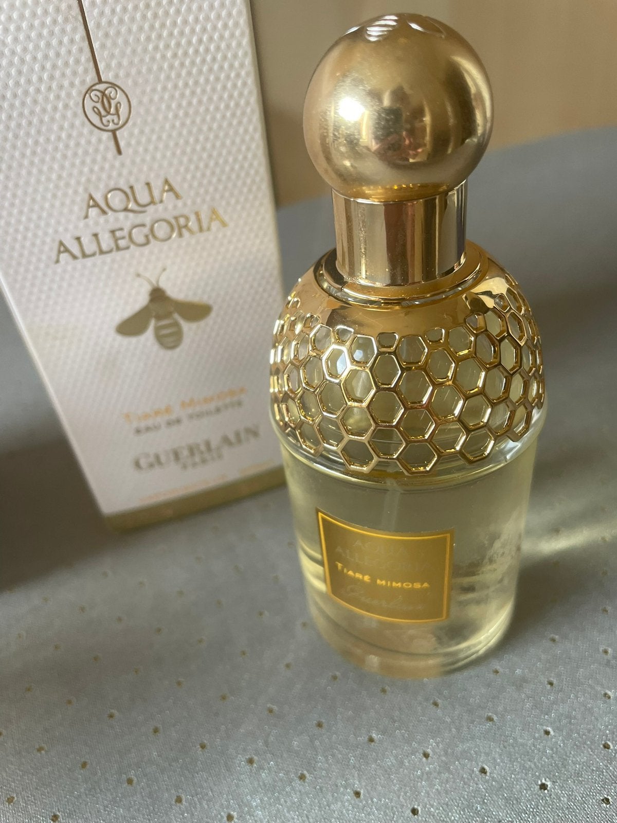Vintage parfum Guerlain Tiare Mimosa Aqua Allegoria, Verzenden, Zo goed als nieuw, Parfumfles