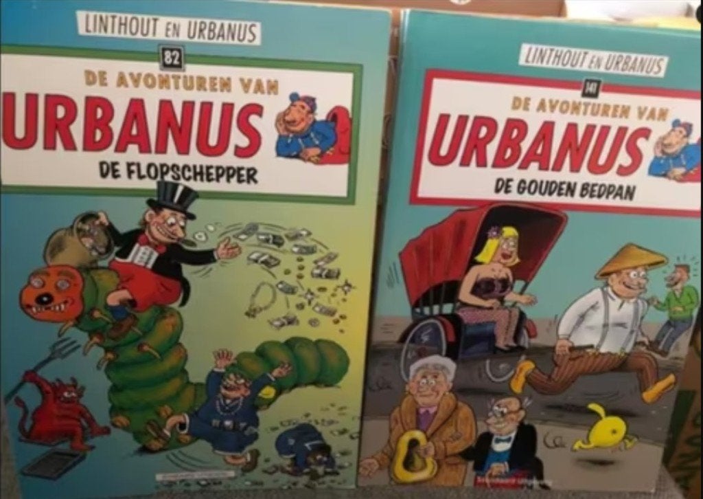 de flopschepper 82 de gouden bedpan 141 urbanus, Eén stripboek, Ophalen of Verzenden, Zo goed als nieuw