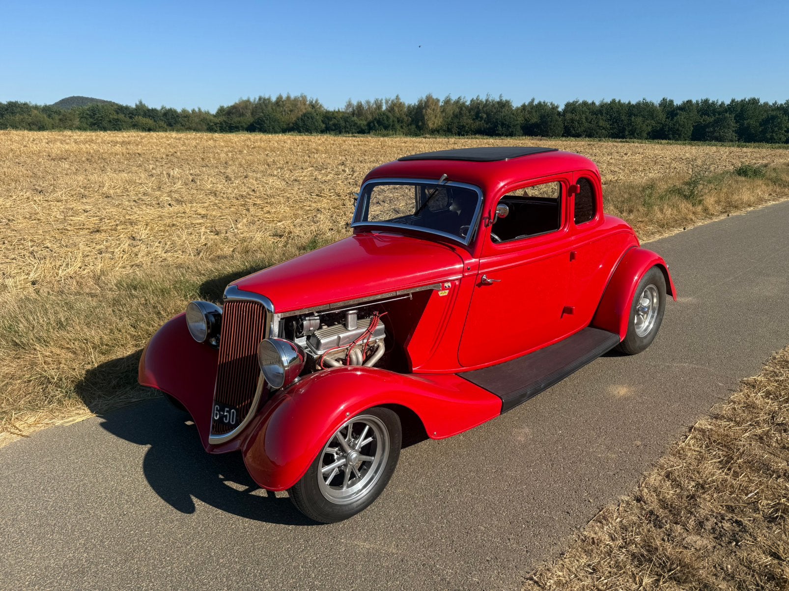1934 Ford Model B 5 window coupe Hotrod V8 NL kent Hot rod, Automaat, Achterwielaandrijving, Zwart, Overige kleuren