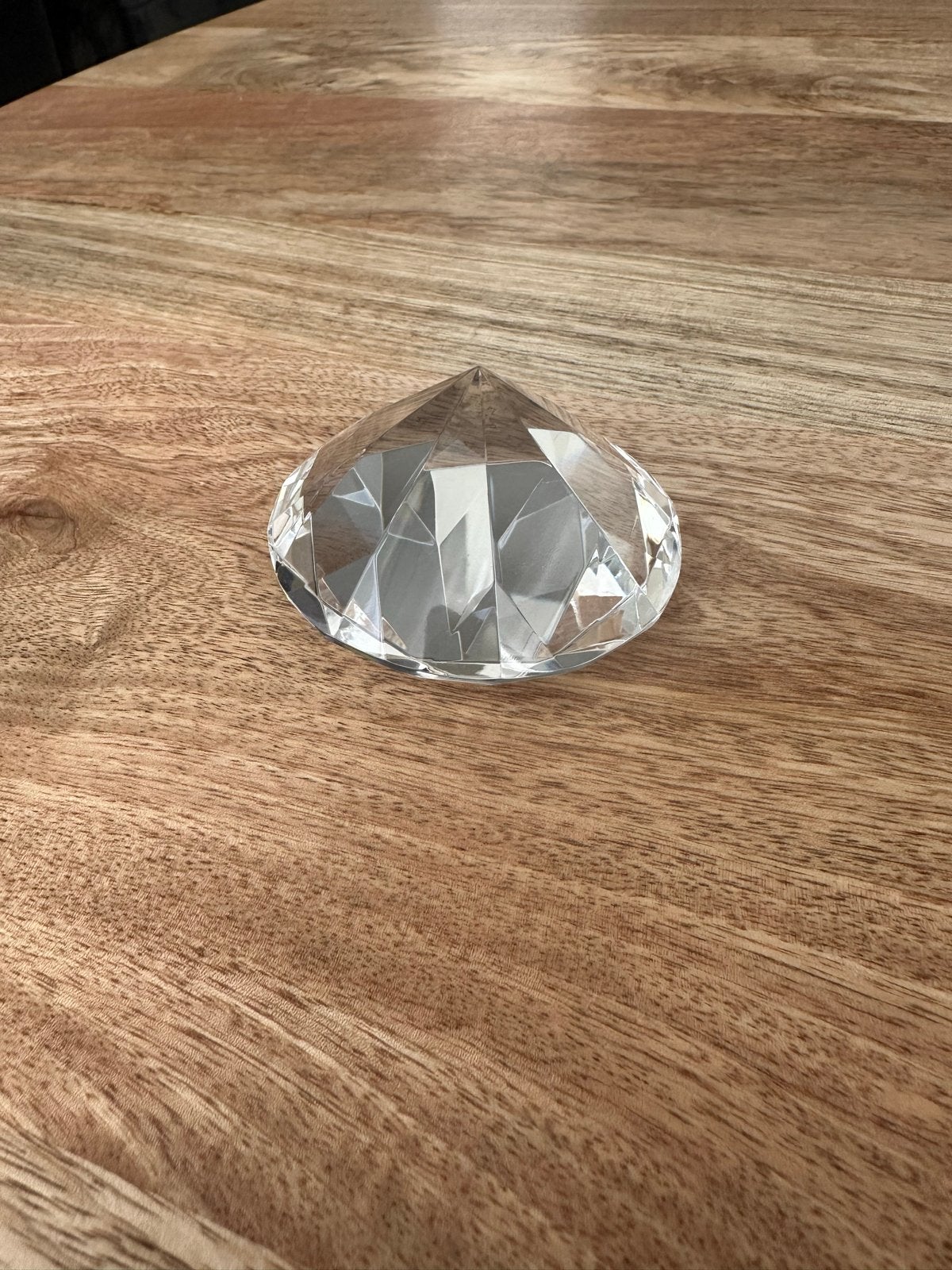 Decoratieve glazen diamant, Ophalen, Zo goed als nieuw, Modern, Wit