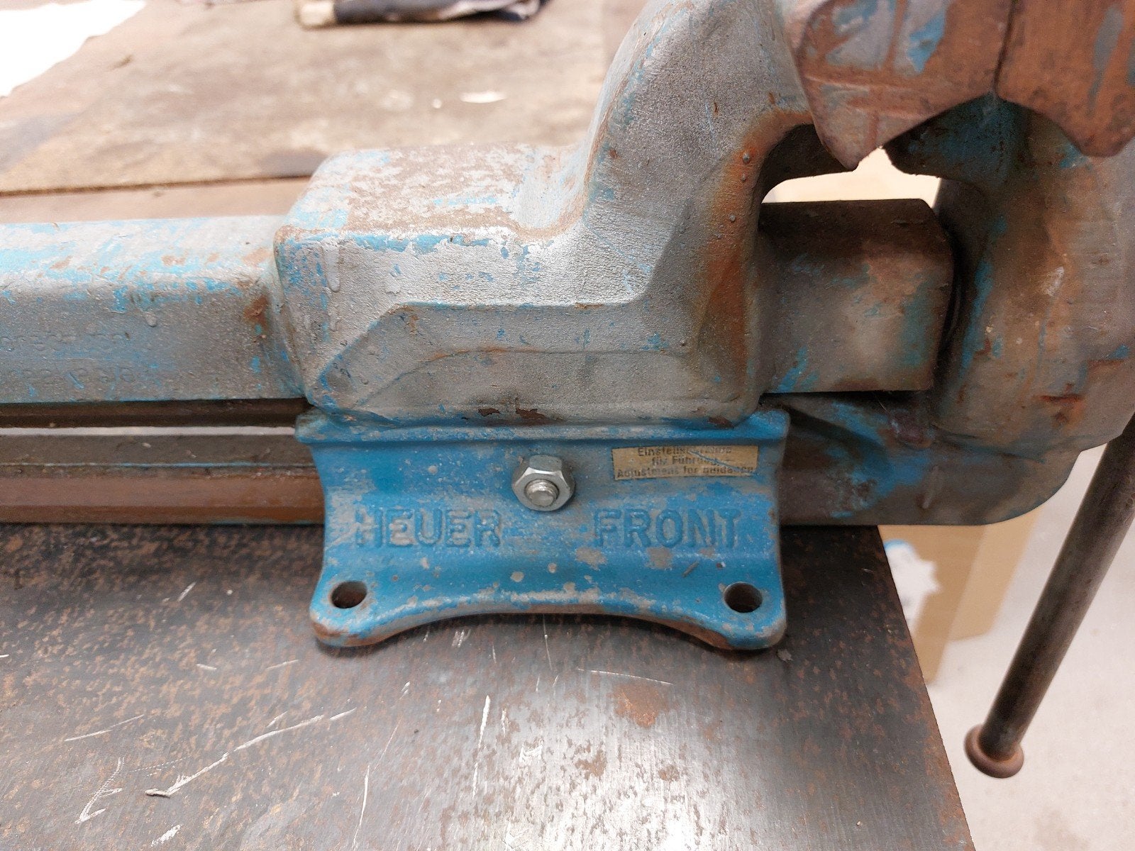 Heuer Front bankschroef - Gebruikt, Ophalen, Gebruikt, Bankschroef, Overige merken