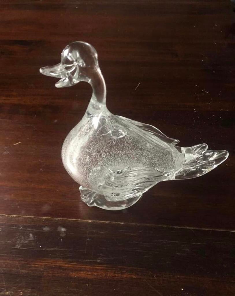 Glazen handgemaakte gans, Ophalen of Verzenden