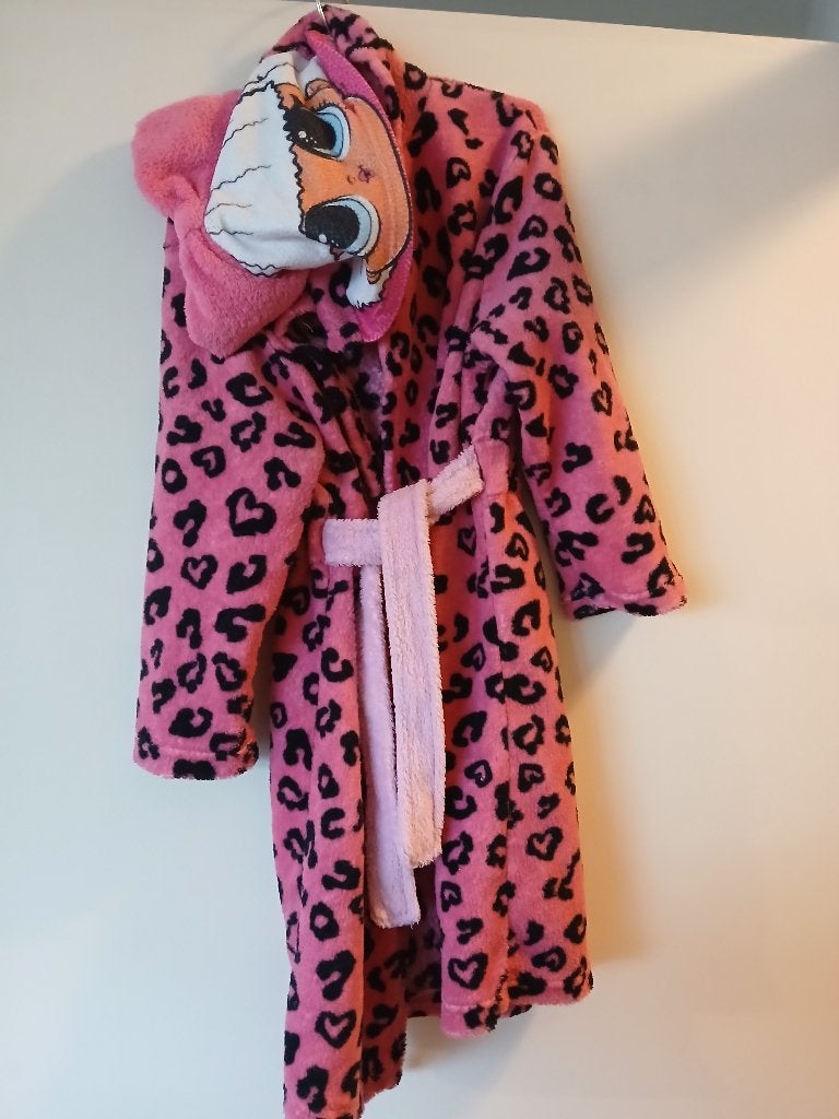 Badjas lol kidz 110/116, Nacht- of Onderkleding, Meisje, Zo goed als nieuw, Diverse merken