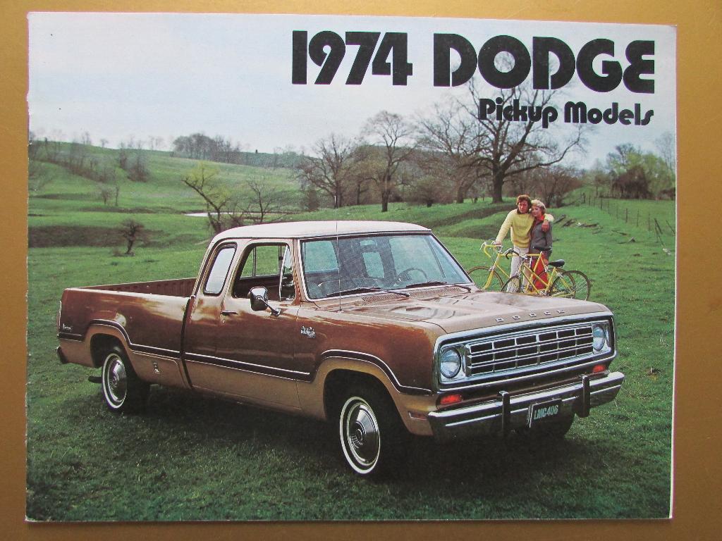 1974 Dodge pickups brochure, Engels, Ophalen of Verzenden, Zo goed als nieuw, Overige merken