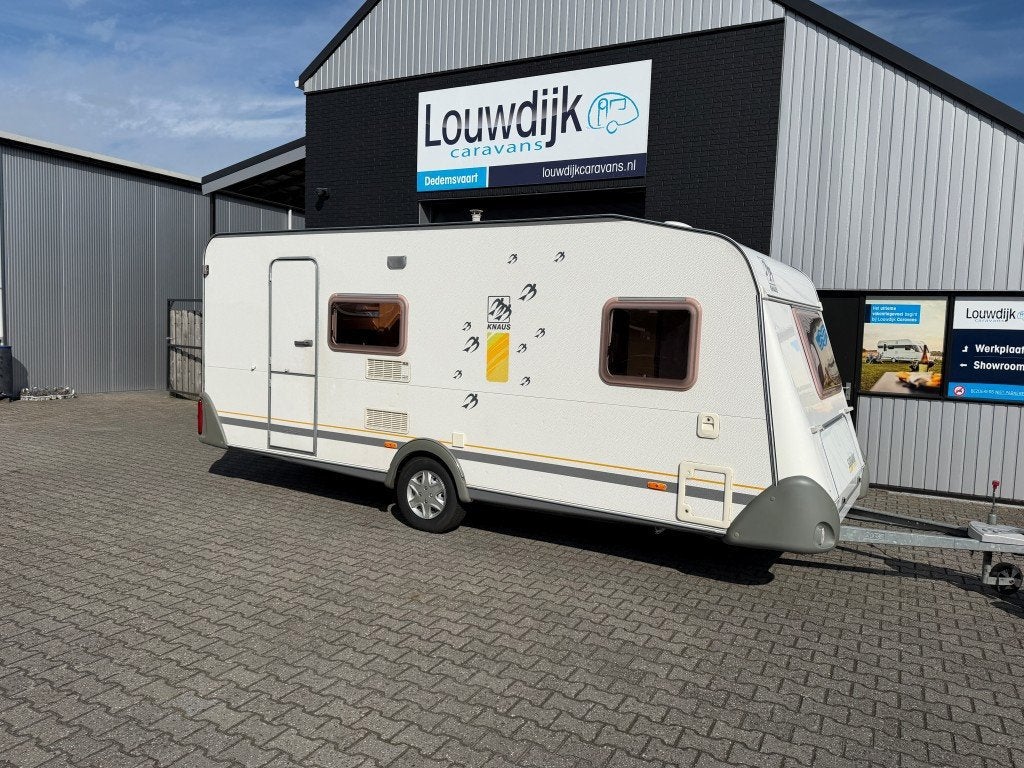 KNAUS Sudwind 500 TKM ’03 (6 pers. Fransbed), Caravans en Kamperen, 7 tot 8 meter, Bedrijf, Treinzit, Lengtebed