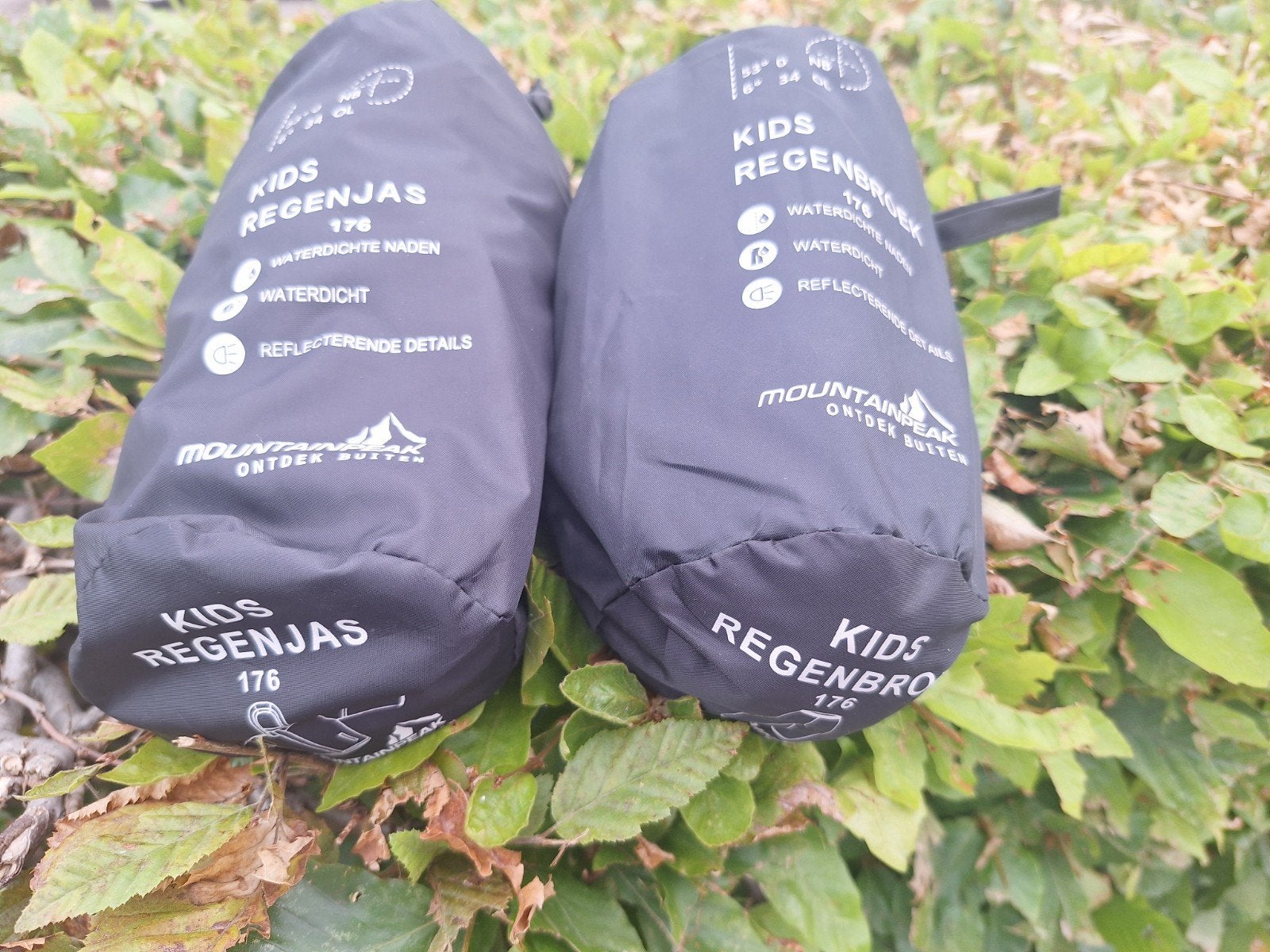 mountainpeak regenjas en broek, zwart, maat 176 nieuw, Caravans en Kamperen, Regenkleding, Ophalen of Verzenden, Nieuw, Regenpak