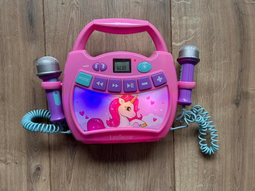 Lexibook Eenhoorn Karaoke Speler met 2 Microfoons, Ophalen of Verzenden, Gebruikt, Complete set