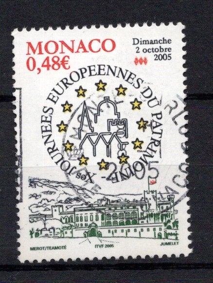 Monaco. Gestempeld. Jaar 2005. europa, Ophalen of Verzenden, Monaco, Gestempeld
