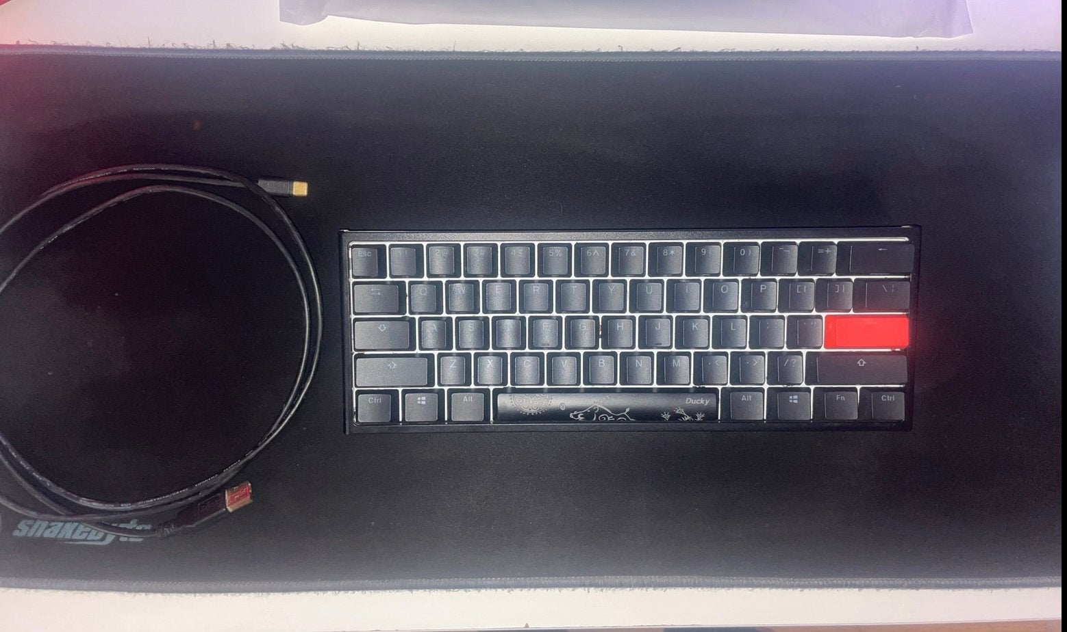 Ducky One 2 Mini Mechanisch Gaming Toetsenbord, Computers en Software, Toetsenborden, Ophalen, Zo goed als nieuw, Bedraad, Verlichte toetsen