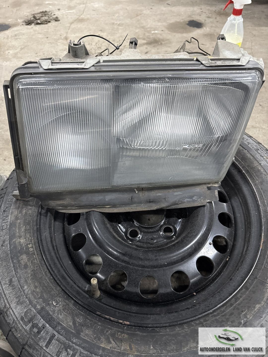Mercedes W124 1985 Koplamp Bosch Linksvoor, Gebruikt, -, -, Ophalen of Verzenden