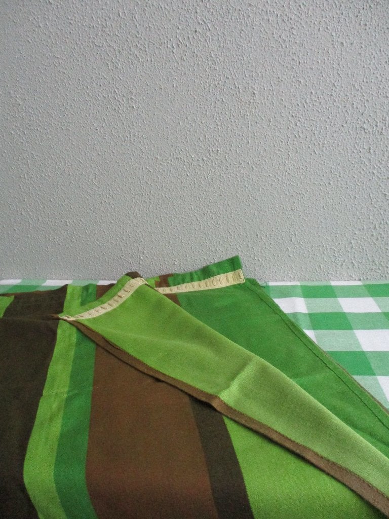 Vintage Gordijn Retro Lap Stof, Ophalen of Verzenden, Huis en Inrichting