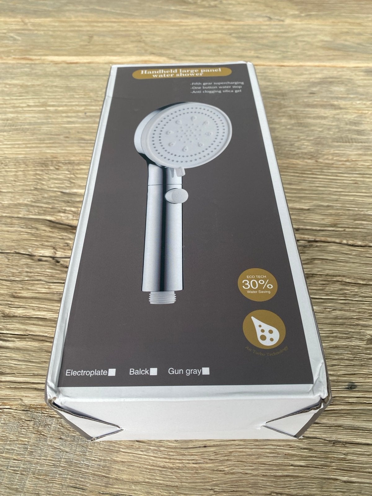Douchekop met 5 standen, waterbesparend en anti-kalk, Ophalen of Verzenden, Nieuw, Chroom, Douche
