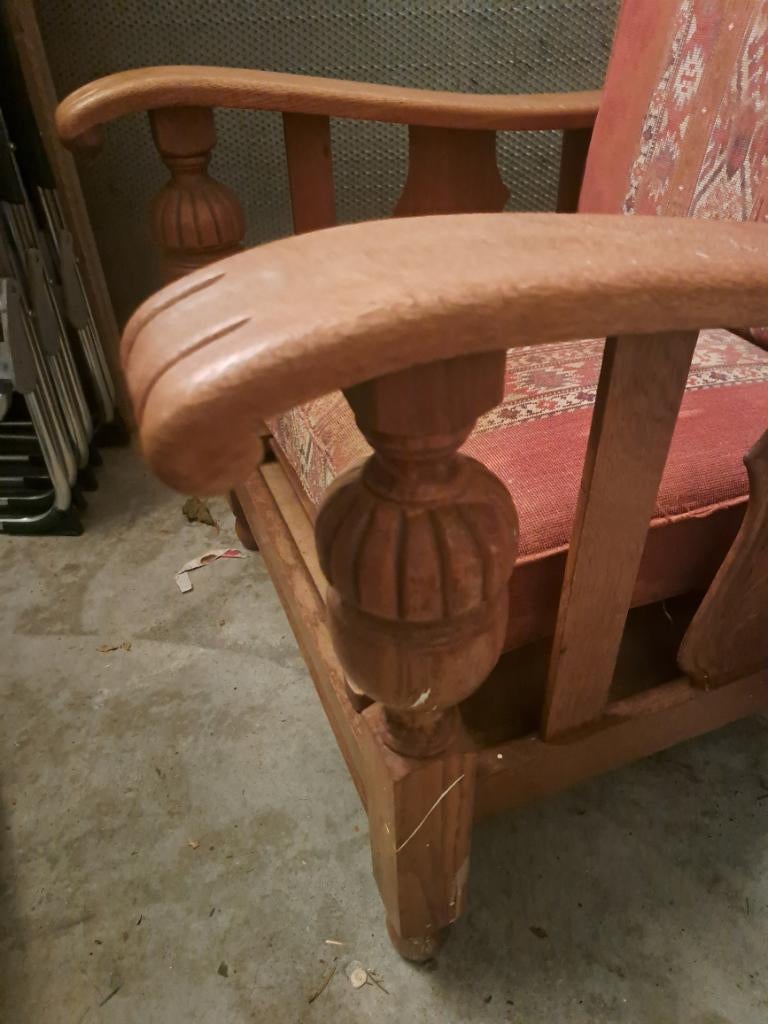 Stoel, liberty stoel, Huis en Inrichting, Fauteuils, Gebruikt, Hout, Ophalen