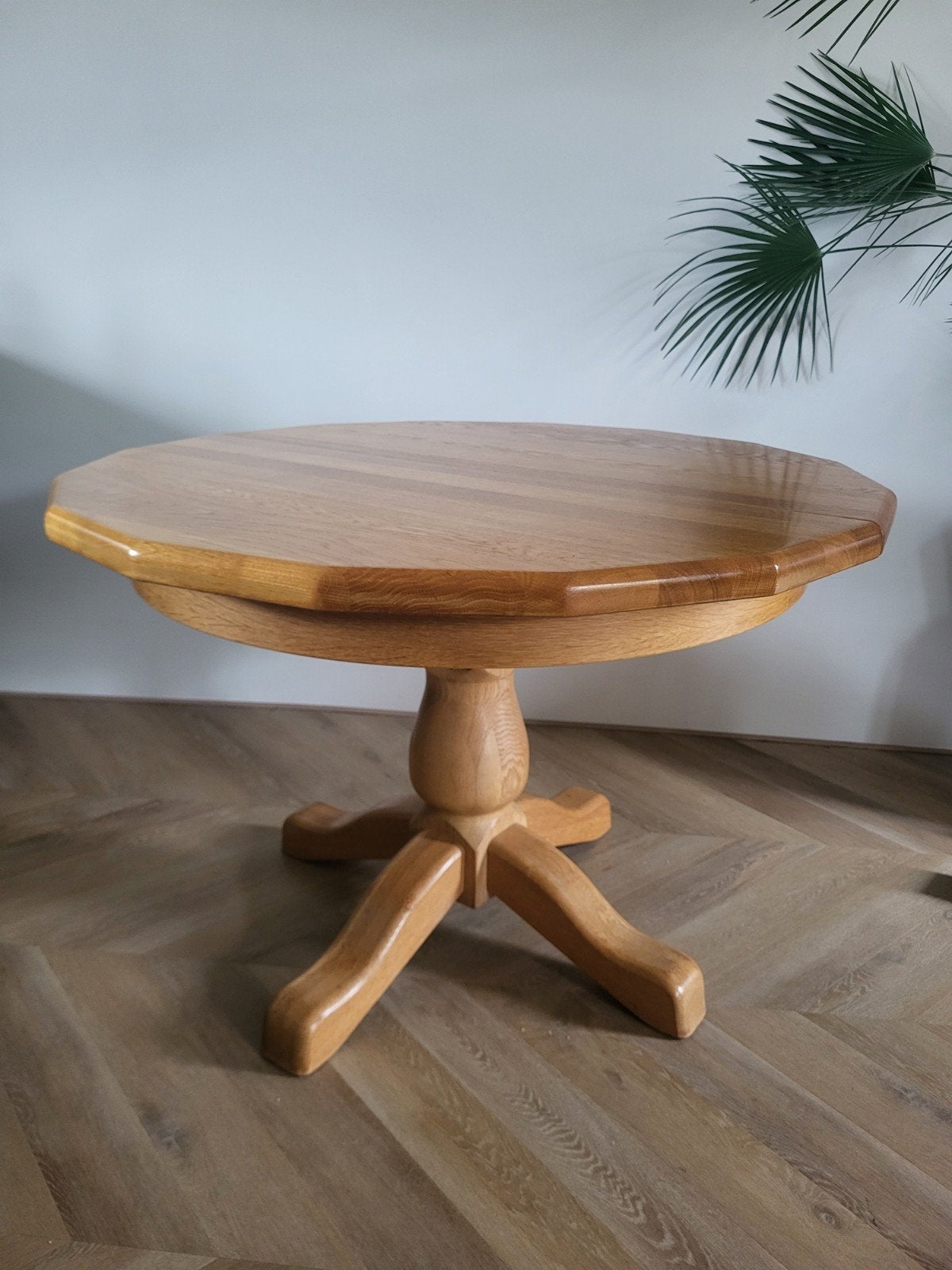 Uitschuifbare ronde/ovale eettafel - 115cm/155cm, Huis en Inrichting, Tafels | Eettafels, Ophalen, Gebruikt, 100 tot 150 cm, Rond